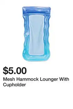 Five Below Mesh Hammock Lounger With Cupholder offer