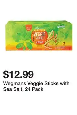 Wegmans Wegmans Veggie Sticks with Sea Salt, 24 Pack offer