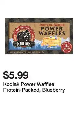 Wegmans Kodiak Power Waffles, Protein-Packed, Blueberry offer