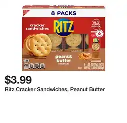 Wegmans Ritz Cracker Sandwiches, Peanut Butter offer