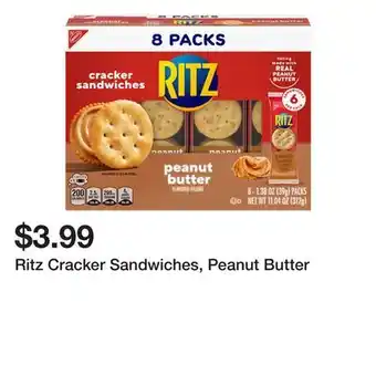 Wegmans Ritz Cracker Sandwiches, Peanut Butter offer
