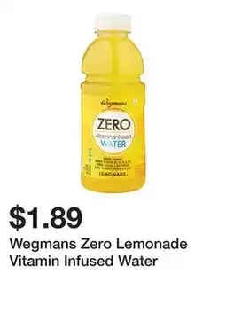 Wegmans Wegmans Zero Lemonade Vitamin Infused Water offer