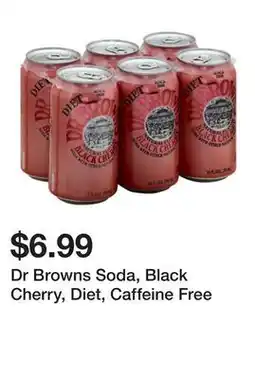 Wegmans Dr Browns Soda, Black Cherry, Diet, Caffeine Free offer