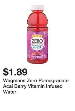 Wegmans Wegmans Zero Pomegranate Acai Berry Vitamin Infused Water offer