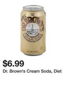 Wegmans Dr. Brown's Cream Soda, Diet offer