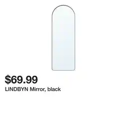 Ikea LINDBYN Mirror, black offer