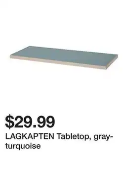 Ikea LAGKAPTEN Tabletop, gray-turquoise offer