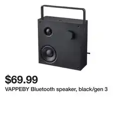 Ikea VAPPEBY Bluetooth speaker, black/gen 3 offer