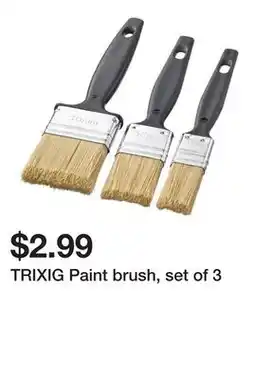 Ikea TRIXIG Paint brush, set of 3 offer