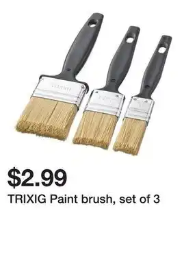 Ikea TRIXIG Paint brush, set of 3 offer