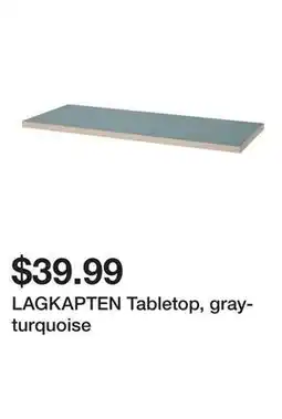 Ikea LAGKAPTEN Tabletop, gray-turquoise offer