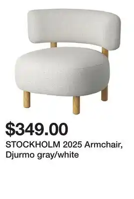 Ikea STOCKHOLM 2025 Armchair, Djurmo gray/white offer