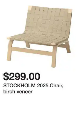 Ikea STOCKHOLM 2025 Chair, birch veneer offer