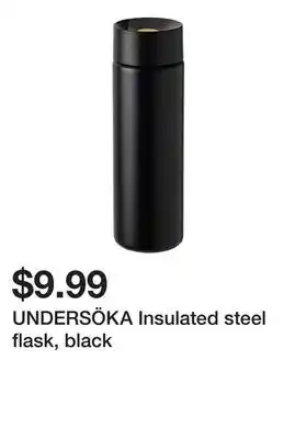 Ikea UNDERSÖKA Insulated steel flask, black offer