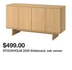 Ikea STOCKHOLM 2025 Sideboard, oak veneer offer
