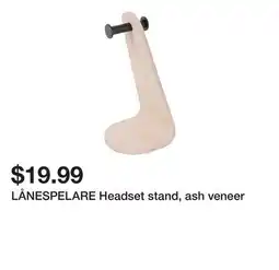 Ikea LÅNESPELARE Headset stand, ash veneer offer