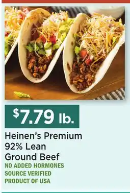 Heinen's Heinen's Premium 92% Lean Ground Beef offer