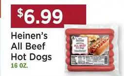 Heinen's Heinen's All Beef Hot Dogs offer