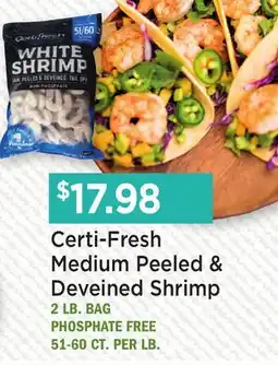 Heinen's Certi-Fresh Medium Peeled & Deveined Shrimp offer