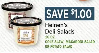 Heinen's Heinen's Deli Salads offer