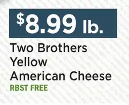 Heinen's Two Brothers Yellow American Cheese offer