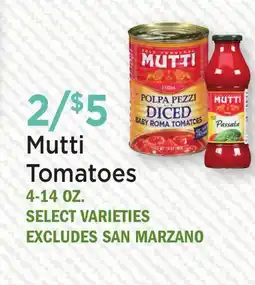 Heinen's Mutti Tomatoes offer