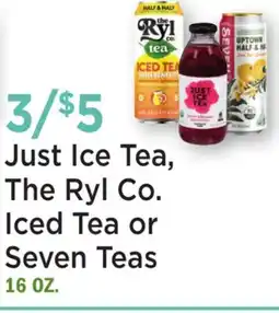 Heinen's Just Ice Tea, The Ryl Co. Iced Tea or Seven Teas offer