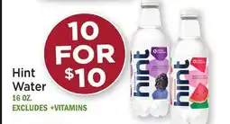 Heinen's Hint Water offer