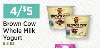 Heinen's Brown Cow Whole Milk Yogurt offer