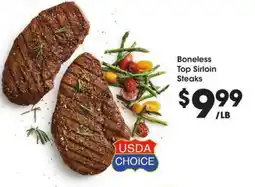 Kroger Boneless top sirloin steaks offer