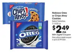 Kroger Nabisco oreo or chips ahoy cookies offer