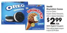 Kroger Nestlé drumstick cones offer