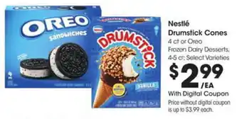 Kroger Nestlé drumstick cones offer