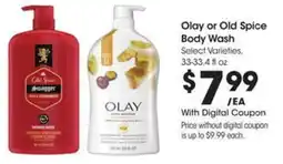Kroger Olay or old spice body wash offer
