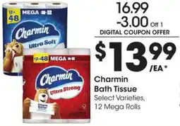 Kroger Charmin bath tissue offer