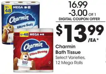 Kroger Charmin bath tissue offer