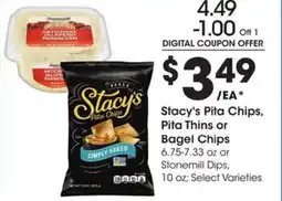 Kroger Stacy's pita chips, pita thins or bagel chips offer