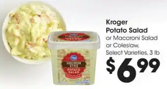 Kroger Kroger potato salad offer