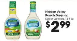 Kroger Hidden valley ranch dressing offer