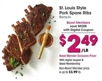 Kroger St. louis style pork spare ribs offer