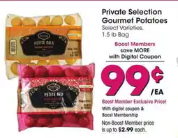 Kroger Private selection gourmet potatoes offer