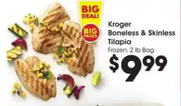 Kroger Kroger boneless & skinless tilapia offer