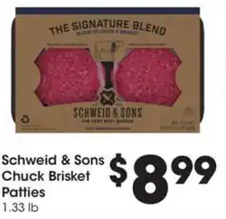 Kroger Schweid & sons chuck brisket patties offer