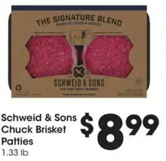 Kroger Schweid & sons chuck brisket patties offer