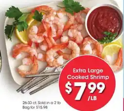 Kroger Extra large cooked shrimp offer