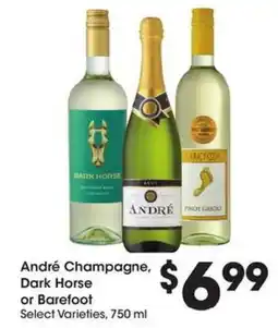 Kroger André champagne, dark horse or barefoot offer