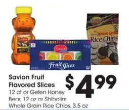 Kroger Savion fruit flavored slices offer