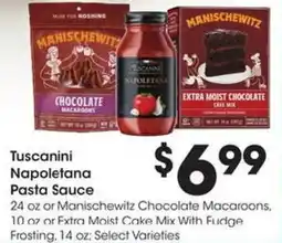 Kroger Tuscanini napoletana pasta sauce offer
