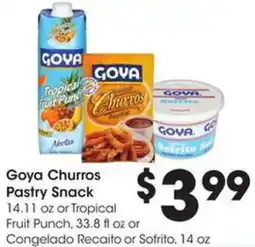 Kroger Goya churros pastry snack offer