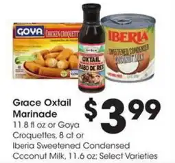 Kroger Grace oxtail marinade offer